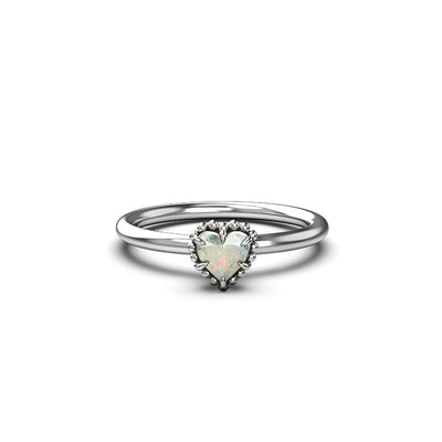Stolen Girlfriends Club Dahlia's Heart Ring Opal