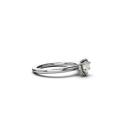 Stolen Girlfriends Club Dahlia's Heart Ring Opal