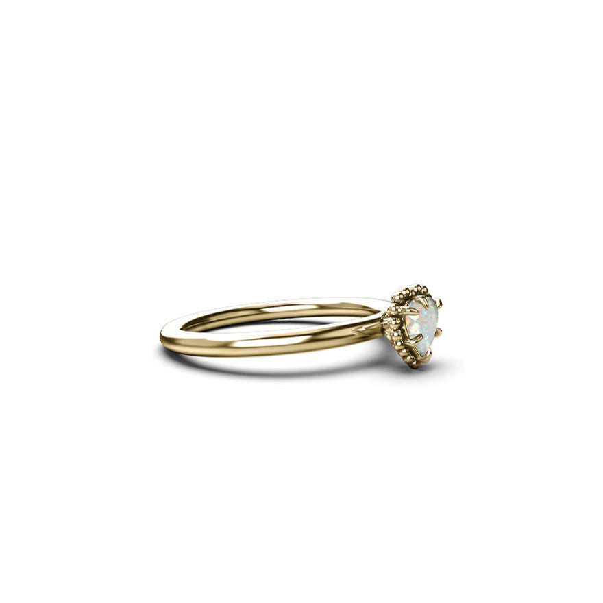 Stolen Girlfriends Club Dahlia's Heart Ring Opal