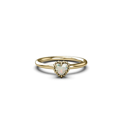 Stolen Girlfriends Club Dahlia's Heart Ring Opal