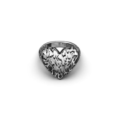 Stolen Girlfriends Club Death Metal Hearts Ring