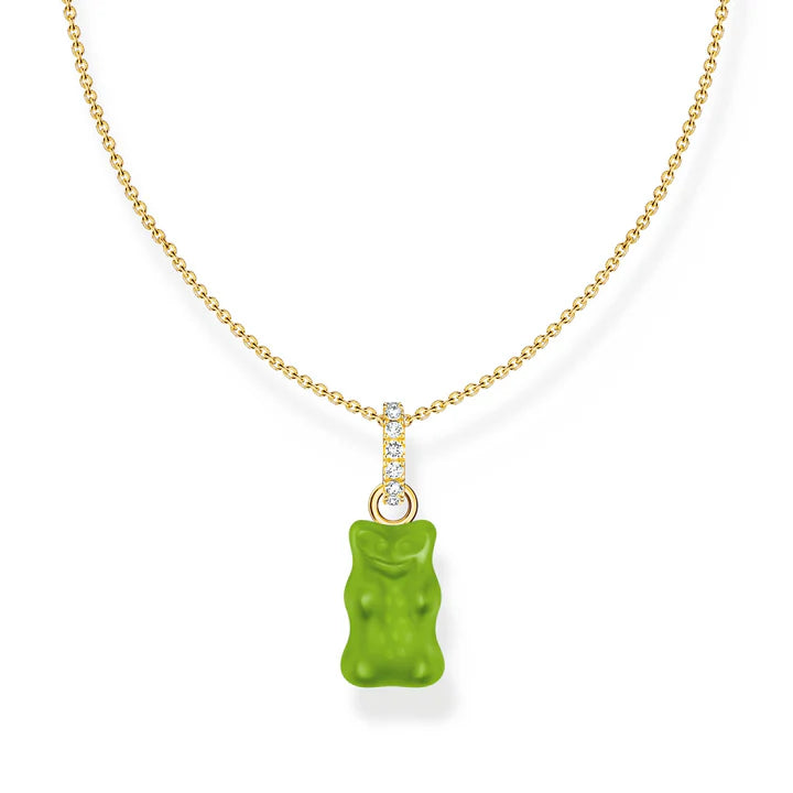 THOMAS SABO HARIBO GP APPLE GREEN BEAR NECKLACE