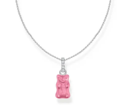 THOMAS SABO HARIBO PINK BEAR NECKLACE 40-45cm