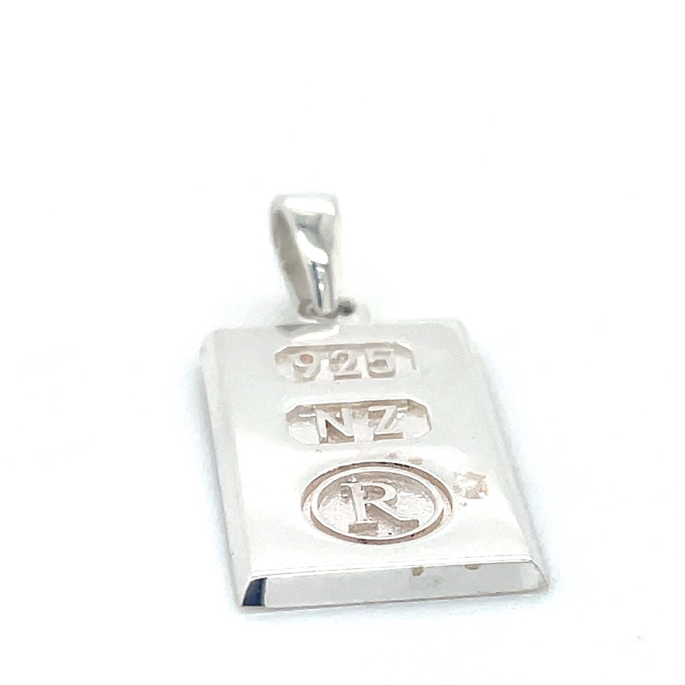 Stg Silver Ingot Pendant