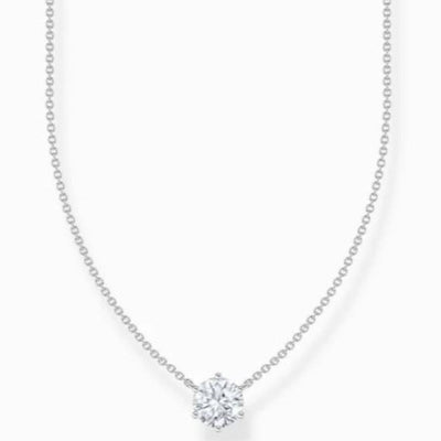 THOMAS SABO ESSENTIAL SOLITAIRE CZ N/L 40-45cm