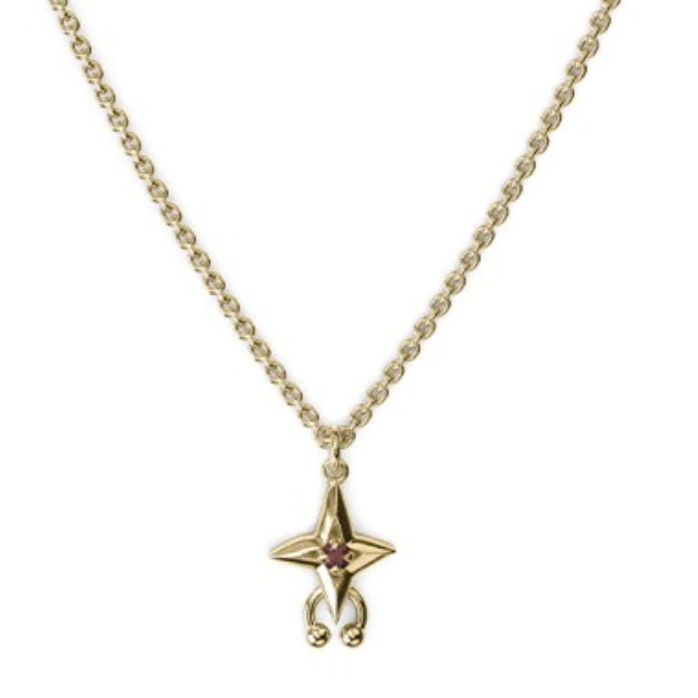 Stolen Girlfriends Club Cosmic Punk Garnet GP Necklace