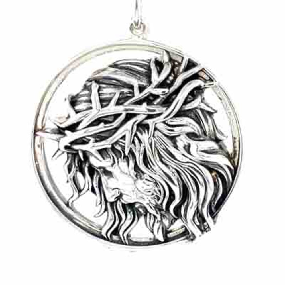 Stg Silver Crown of Thorns Pendant