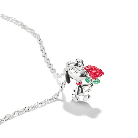 THOMAS SABO C/CLUB PEANUTS SNOOPY ROSE N/L