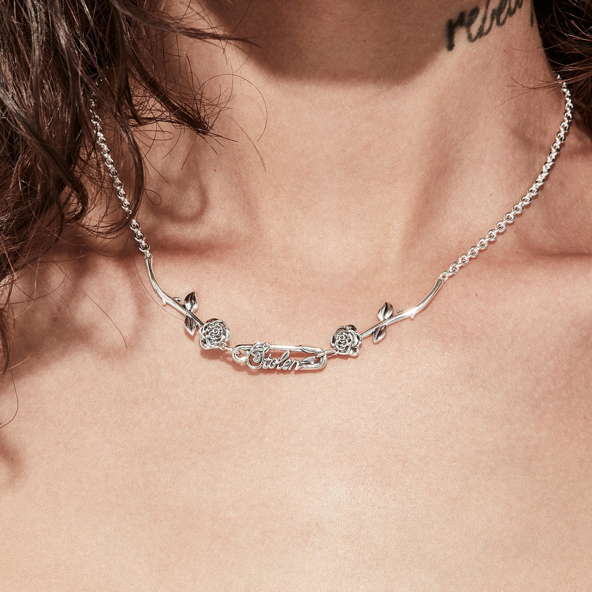 Stolen Girlfriends Club Stolen Girlfriends Club Rose Pin Necklace