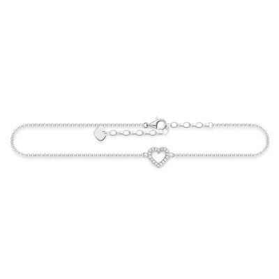 THOMAS SABO HEART CZ ANKLET 22-27cm