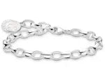 THOMAS SABO CHARMISTA SILVER CHUNKY BELCHER B/L 17cm