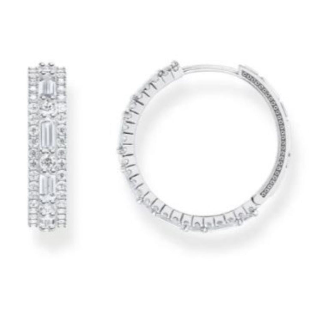 THOMAS SABO REBEL ELEGANT CZ HOOP E/R