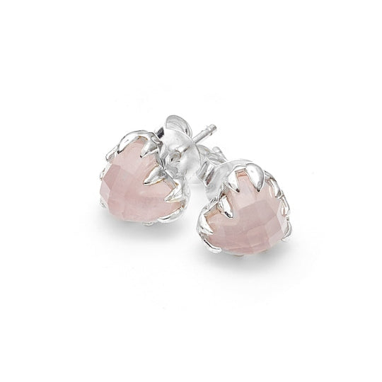 Stolen Girlfriends Club Love Claw Earrings Rose Quartz