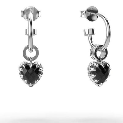 Stolen Girlfriends Club Love Anchor Earrings Onyx