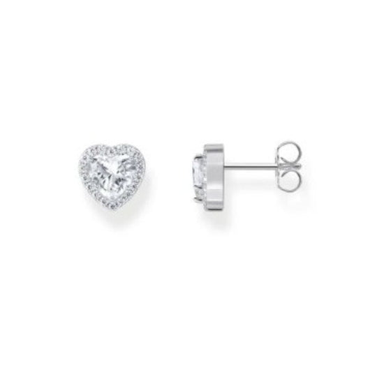 THOMAS SABO ESSENTIAL HEART HALO CZ STUD E/R