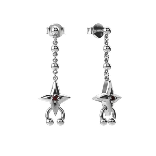 Stolen Grirlfriends Club Cosmic Punk Garnet Drop Earrings