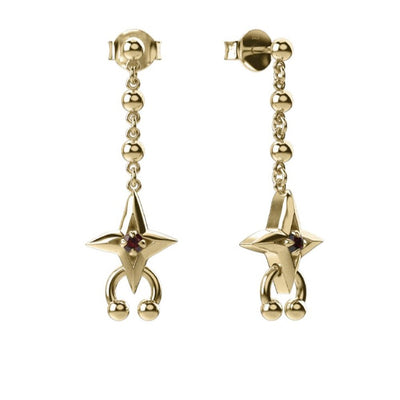 Stolen Girlfriends Club Cosmic Punk Garnet GP Earrings