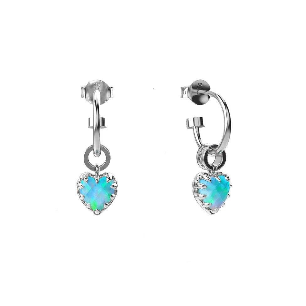 Stolen Girlfriends Club Love Anchor Earrings Opal