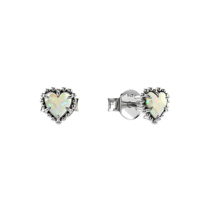 Stolen Girlfriends Club Dahlia's Heart Earrings Opal