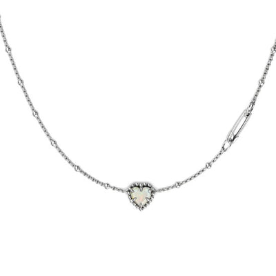 Stolen Girlfriends Club Dahlia's Heart Necklace Opal