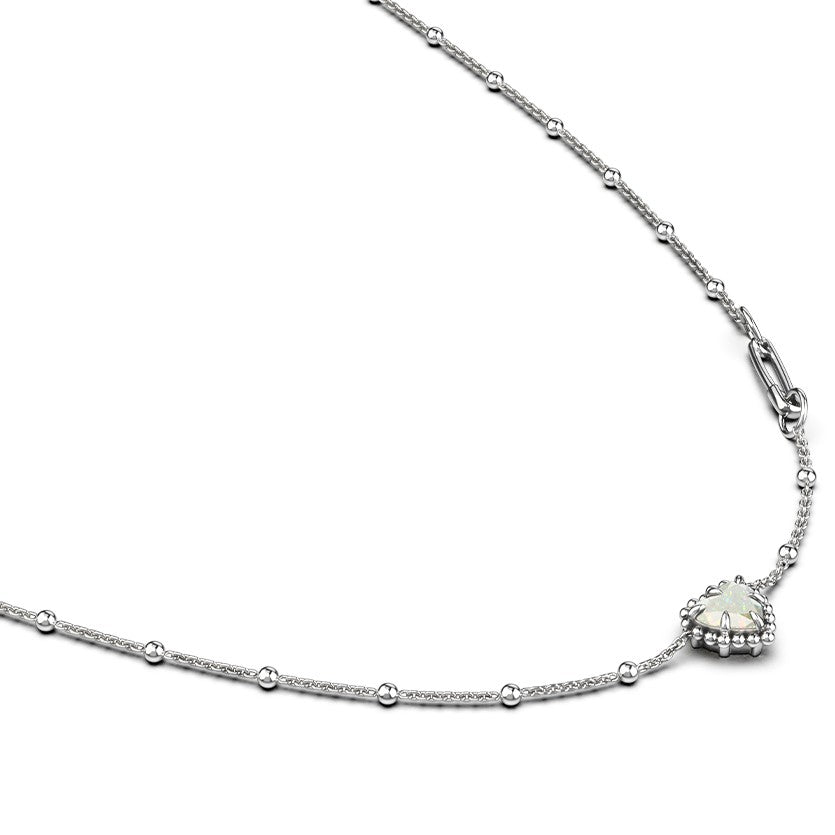 Stolen Girlfriends Club Dahlia's Heart Necklace Opal