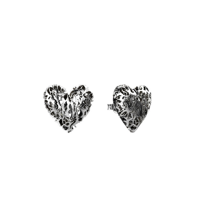 Stolen Girlfriends Club Death Metal Hearts Earrings