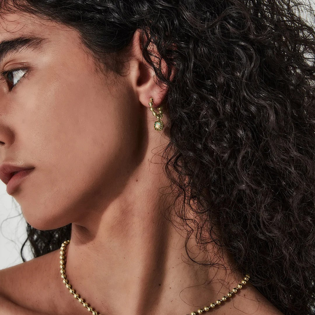 Stolen Girlfriends Club - Baby Claw Ball Chain Sleeper Earrings