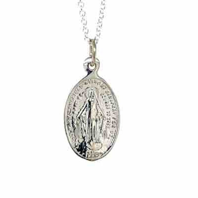 Stg Silver Miraculous Medal M