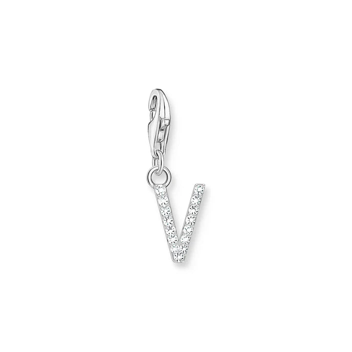 THOMAS SABO CHARMISTA LETTER 'V' CZ