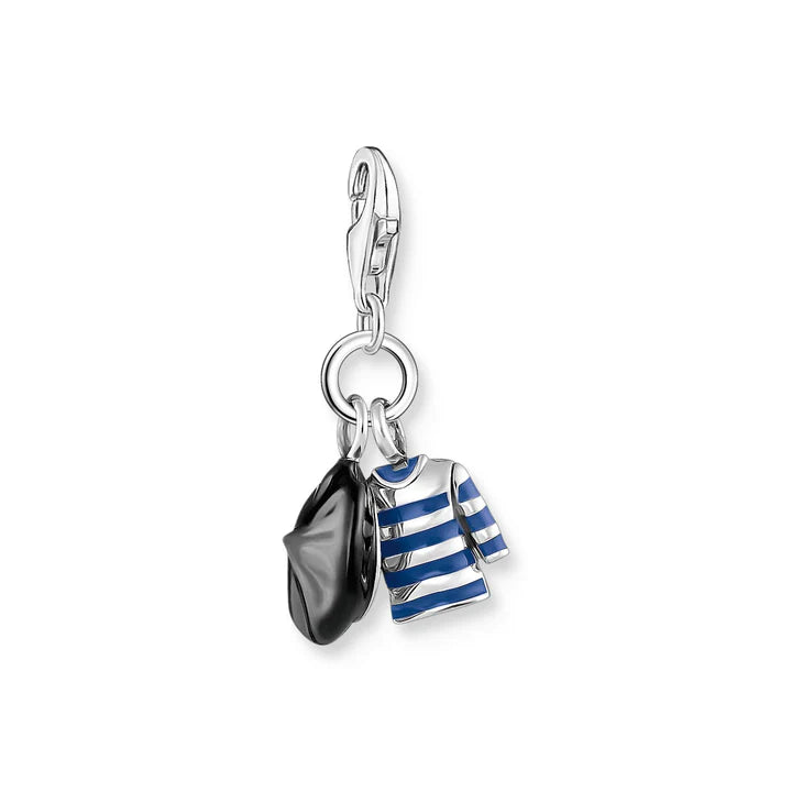 Thomas Sabo Charm Paris Beret and Striped Shirt