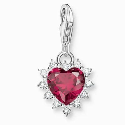 THOMAS SABO C/CLUB LAB GROWN RUBY & CZ HEART