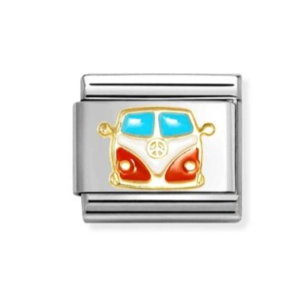Nomination Composable Classic Red/White Van Charm