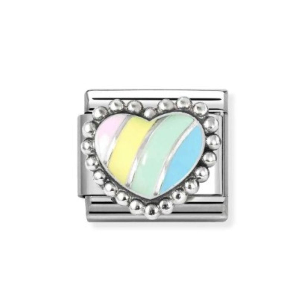 Nomination Composable Classic Multicolour Raised Heart Charm