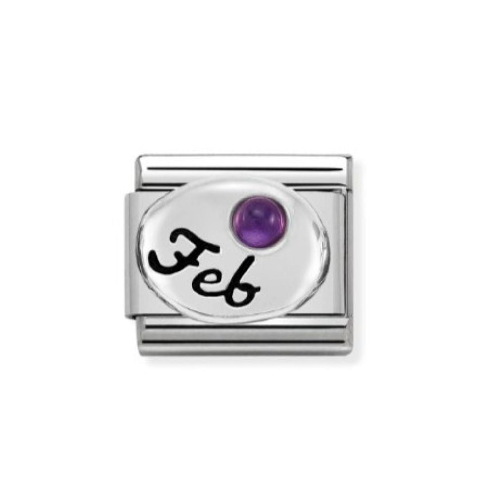 Nomination Composable Classic February Birthstone Charm Amethyst