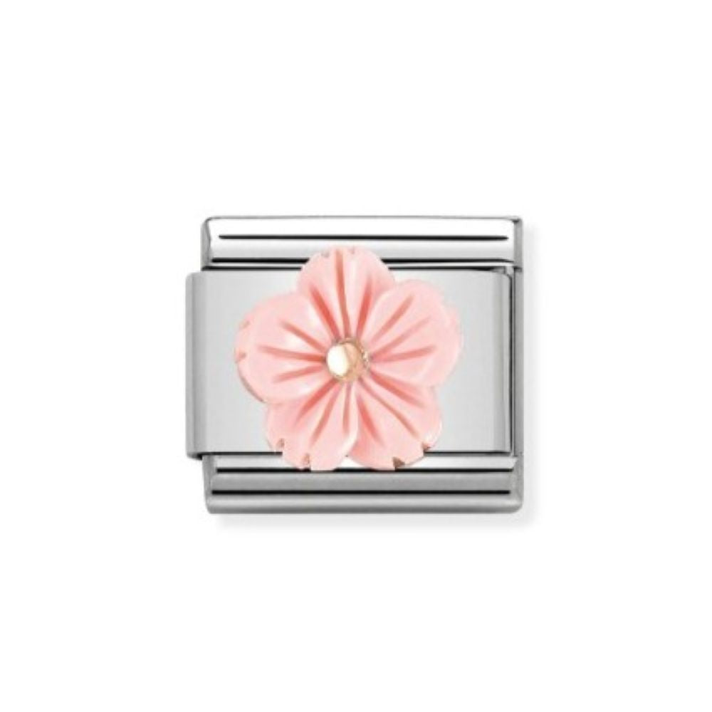 Nomination Composable Classic Coral Flower Charm