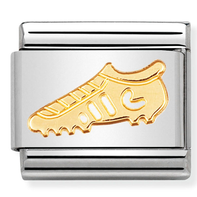 Nomination Composable Classic Sport St/Steel, 18K YG Football Boot Charm