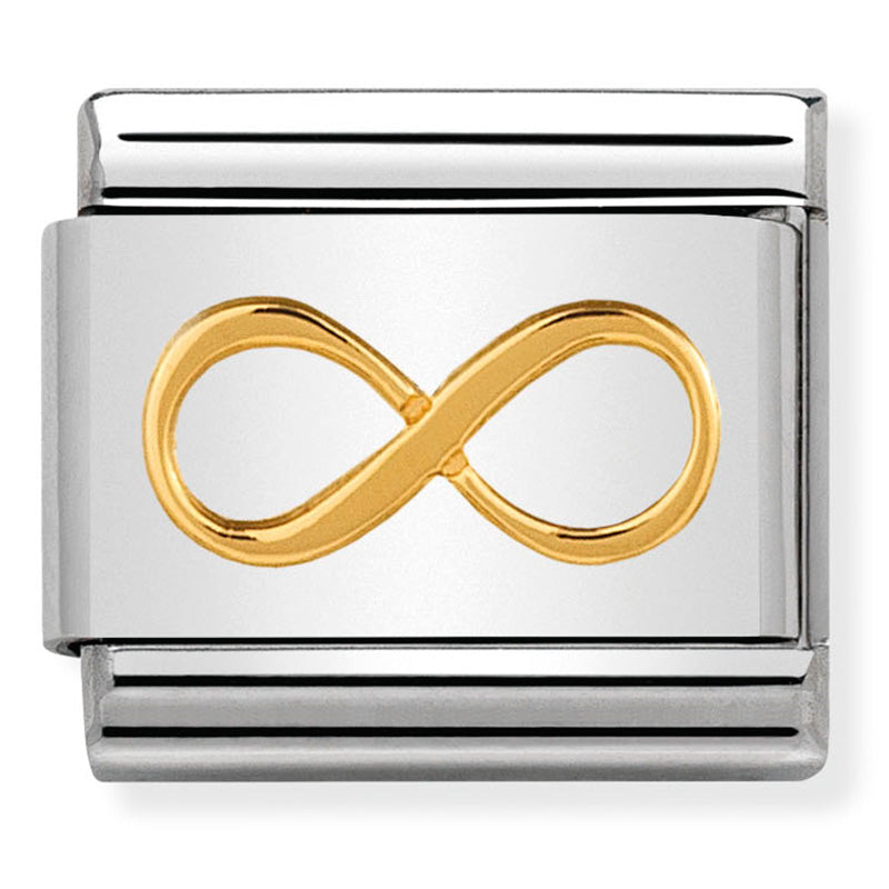 Nomination Composable Classic Symbols St/Steel, 18K YG Infinity Charm