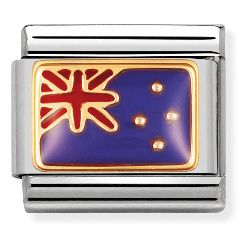 Nomination Composable Classic Oceania Flag New Zealand Charm