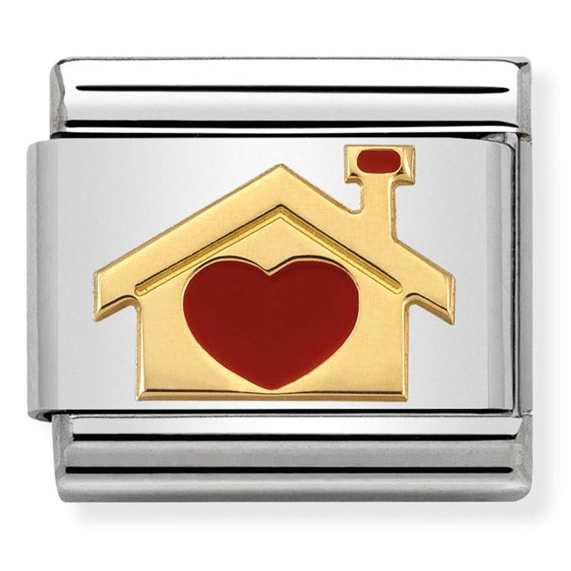 Nomination Composable Home with Heart Charm