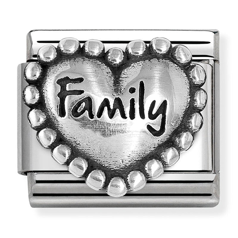 Nomination Composable Family Heart Charm