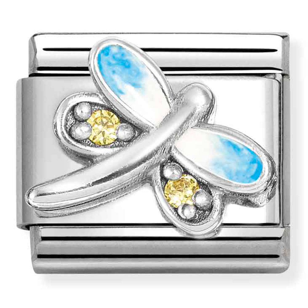 Nomination Composable CZ Blue Dragonfly Charm