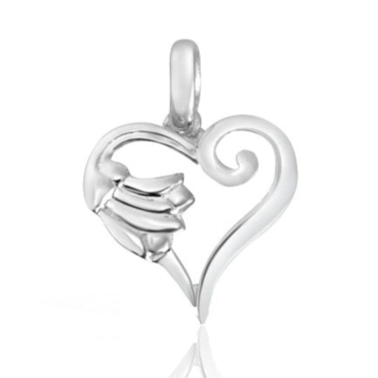 Hospice Always Koru Heart Charm