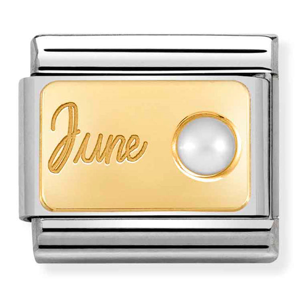 Nomination Composable Month Stone June White Pearl
