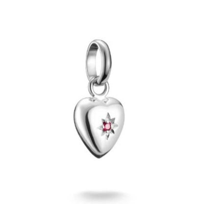 THOMAS SABO CC CONNECT HEART W. LAB GROWN RUBY STAR