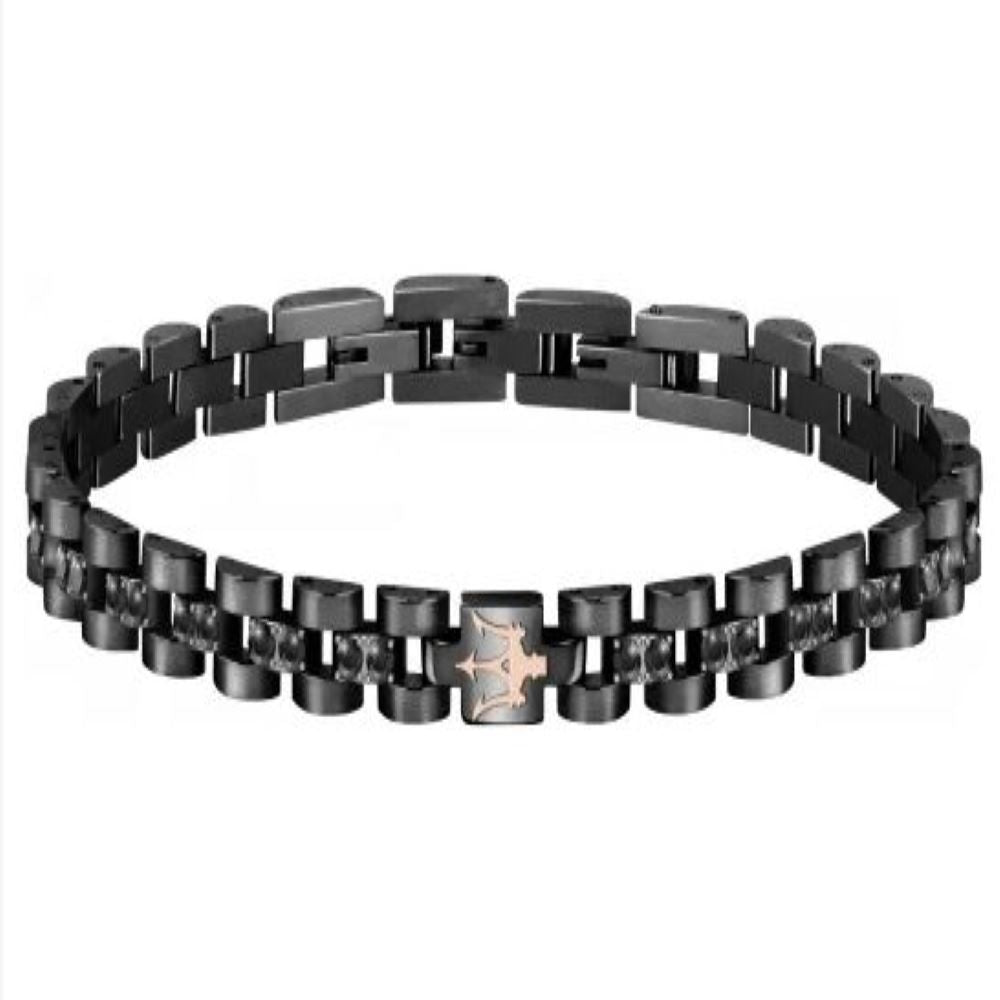 MASERATI BRACELET CRYSTALS BLACK/GOLD