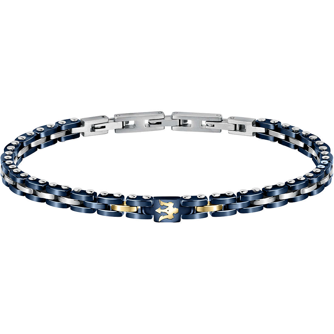 MASERATI JEWELS BRACELET CERAMIC BLUE / GOLD