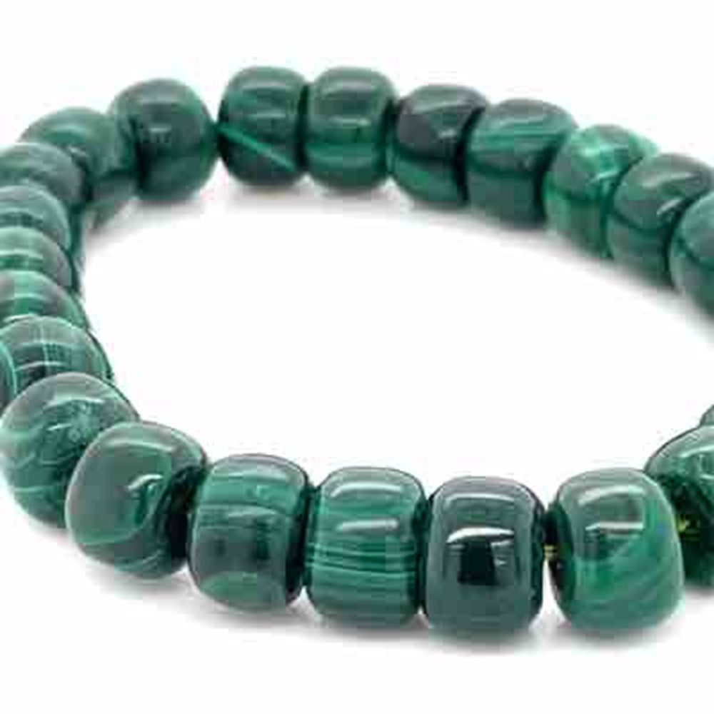 Malachite Beads Stretch Bracelet