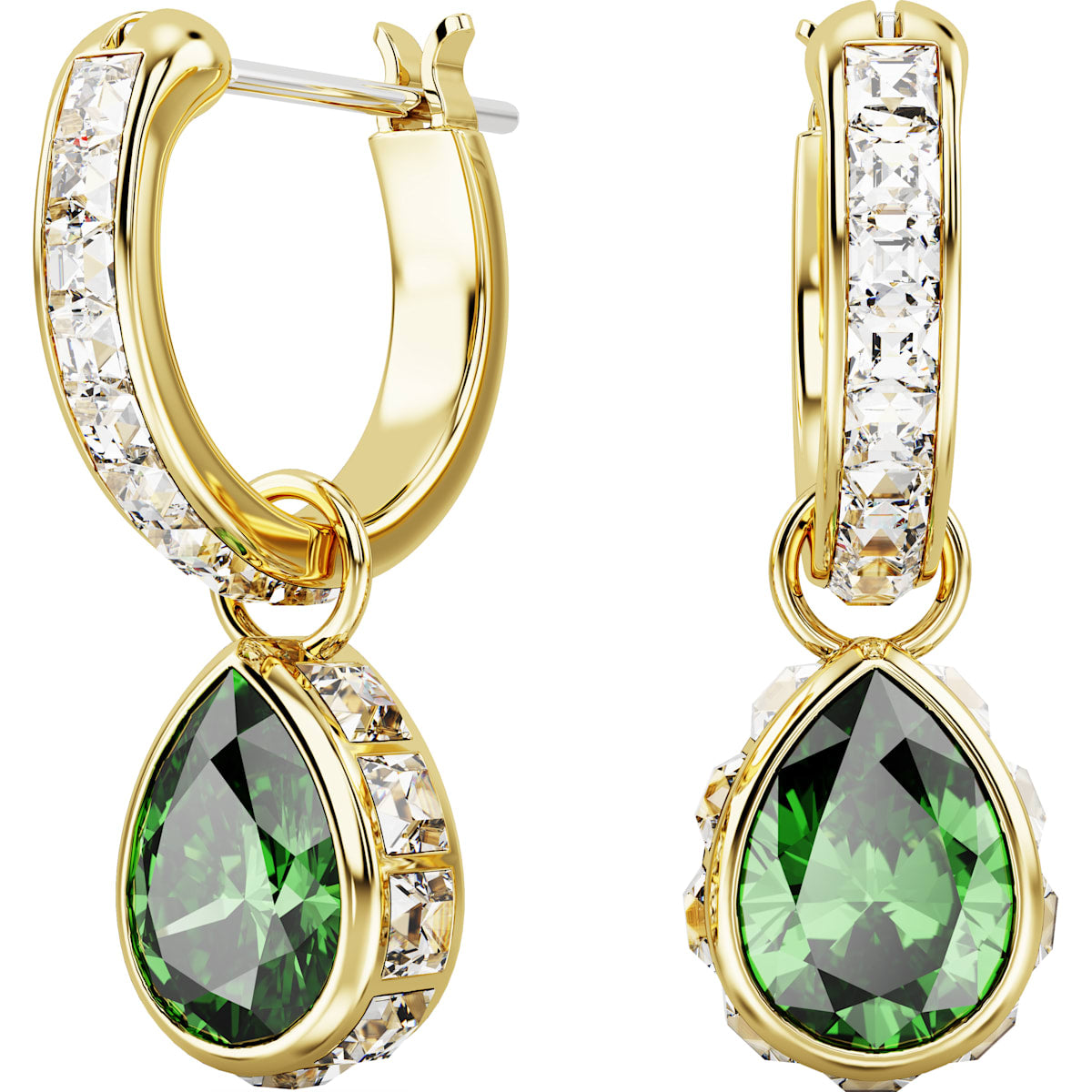 SWAROVSKI STILLA:PE MINI HOOP GREEN