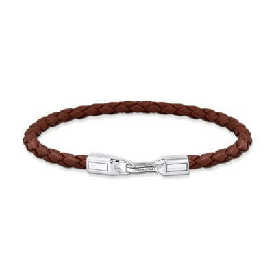 THOMAS SABO REBEL BROWN LEATHER 4mm B/L 19cm