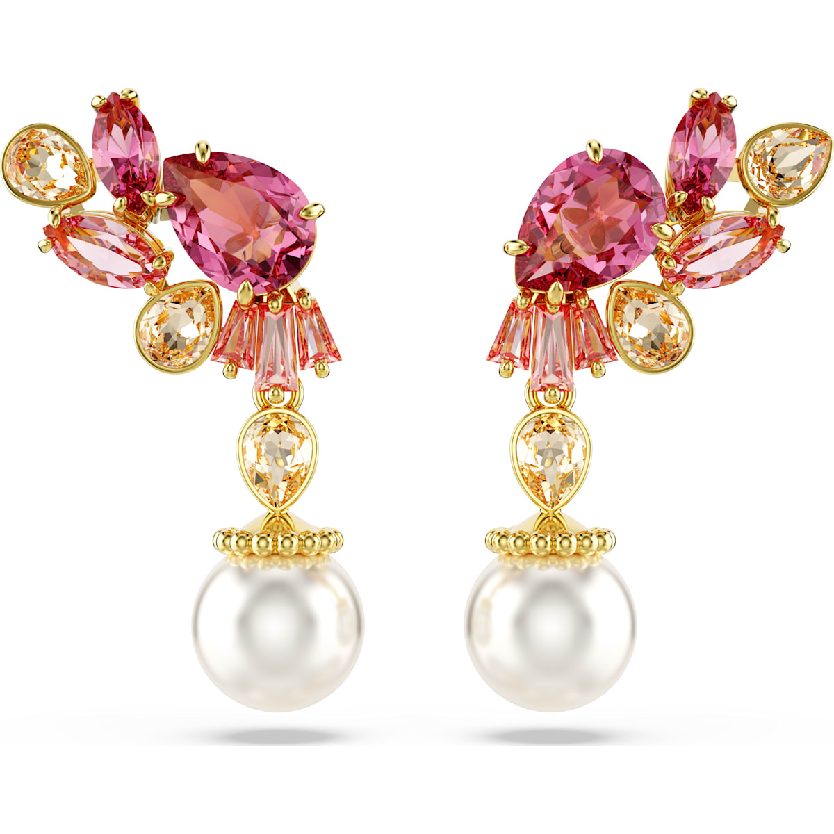 SWAROVSKI GEMA:EARRINGS DROP PEARL